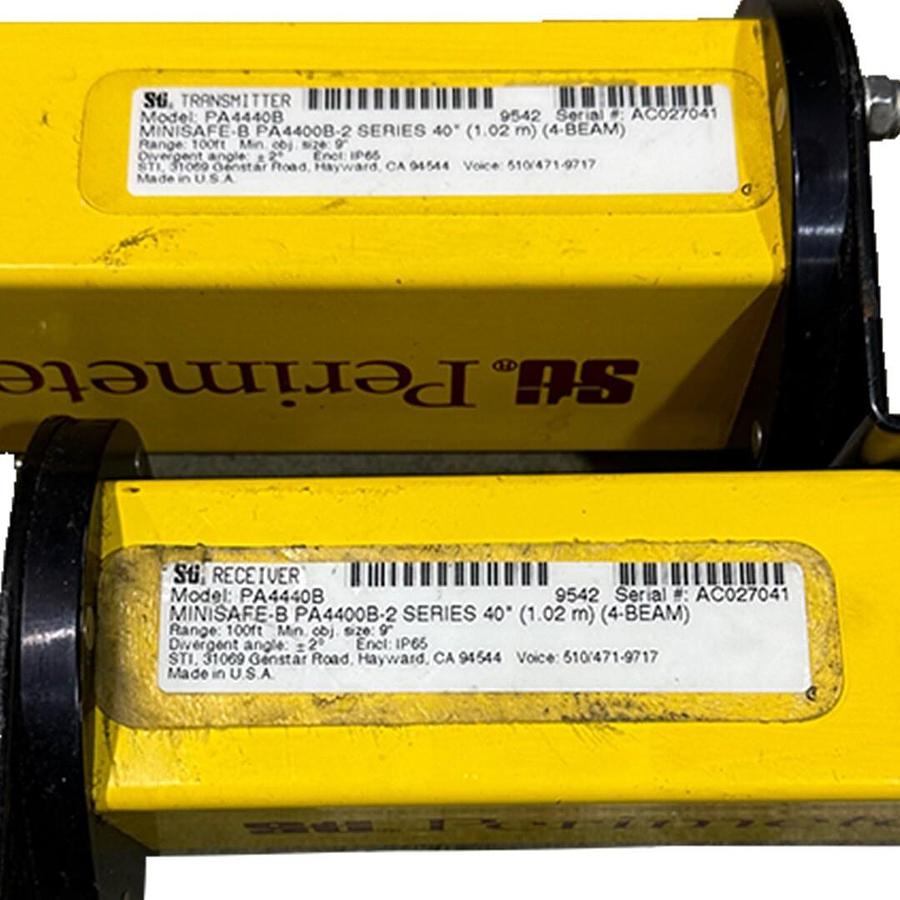 Used STI PA4440B MINISAFE-B PA4440B-2 / PA44402 SERIES 40'' TRANSMITTER & RECEIVER