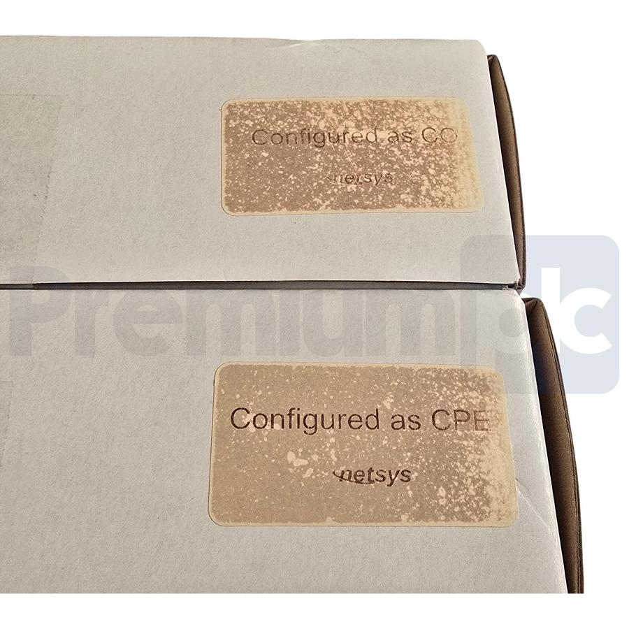 Used Netsys NV-500IKIT Industrial VDSL2 Ethernet Extender Kit CO/CPE 2x NV-500I NSMP