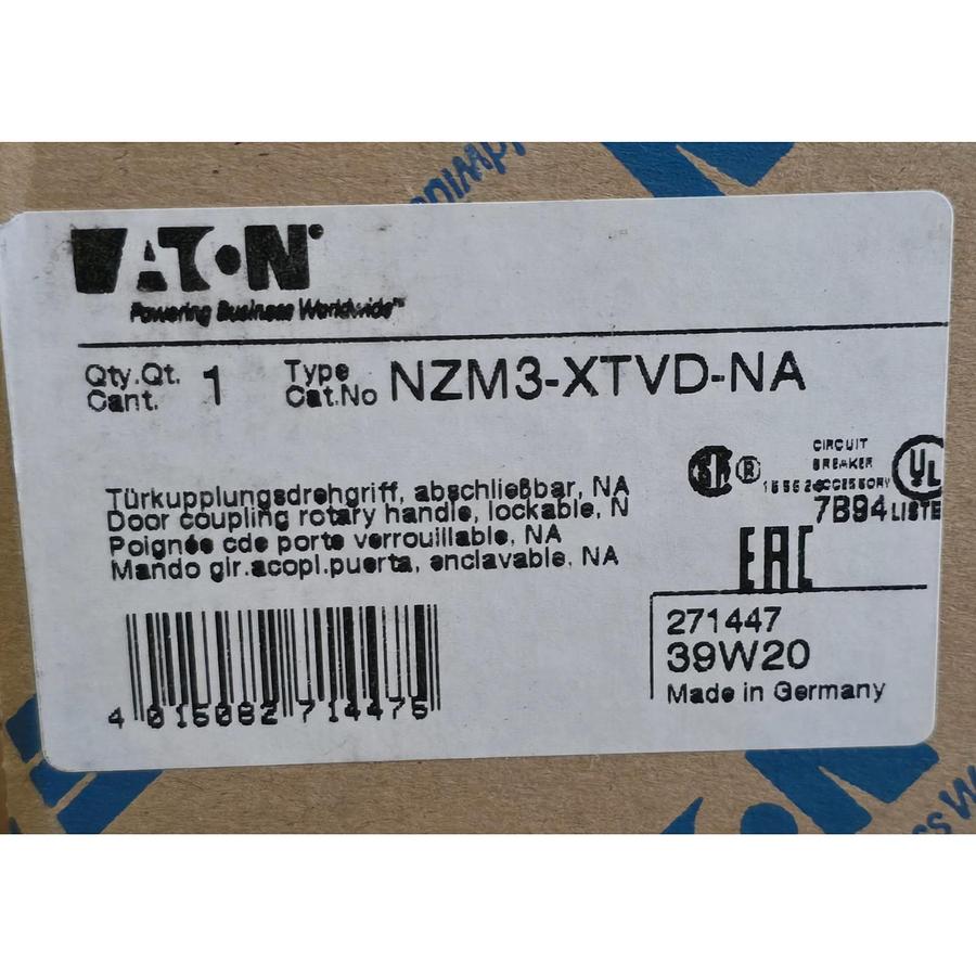 Used EATON MOELLER NZM3-XTVD-NA - 271447 DOOR COUPLING ROTARY HANDLE, BLACK NSMP