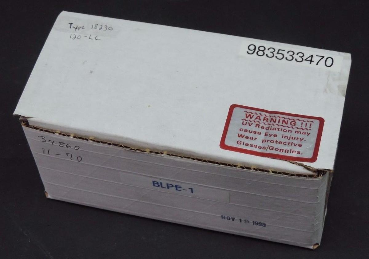 Used NIB IST TYPE 18230 DEUTERIUM LAMP MODEL 120-LC 3.21UA, 98-30P