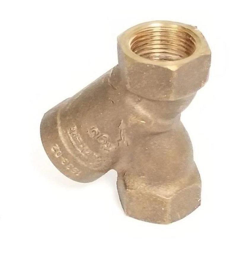Used BURKERT 1533-02 BRASS SOLENOID VALVE BODY R95, DN20 PN16, 153302