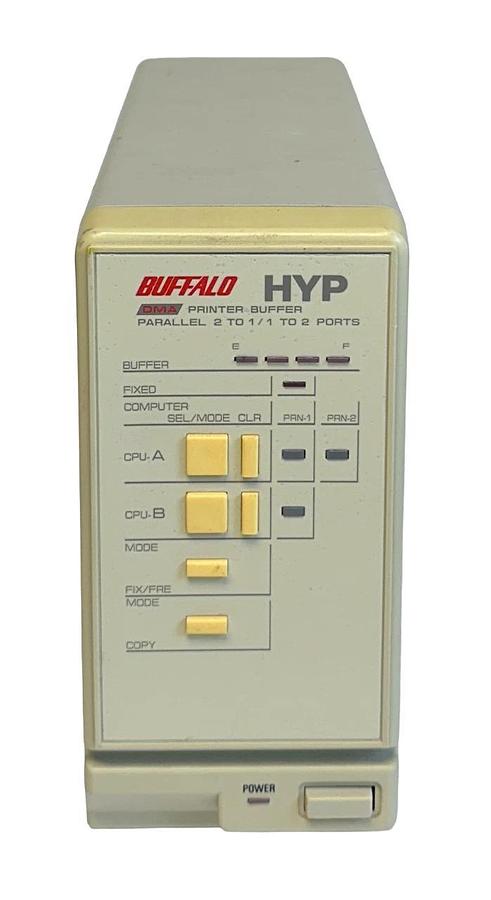 Used BUFFALO HYP-2000 / HYP2000 DMA PRINTER BUFFER 117V PARALLEL 2-1 / 1-2 PORTS USNP