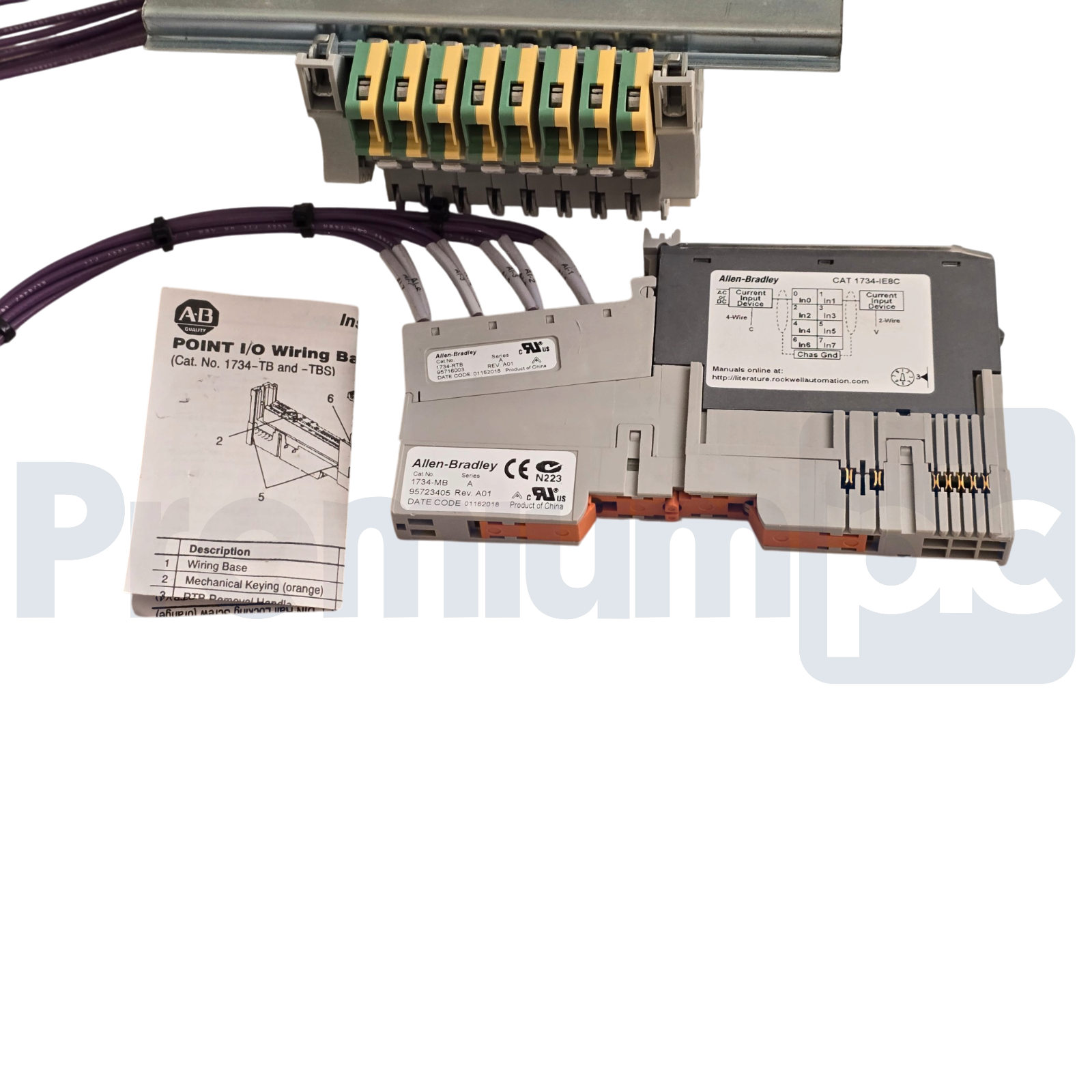 Used Allen Bradley 1734-IE8C /C POINT I/O 8-Ch Analog Current Input 1734-MB RTB Kit