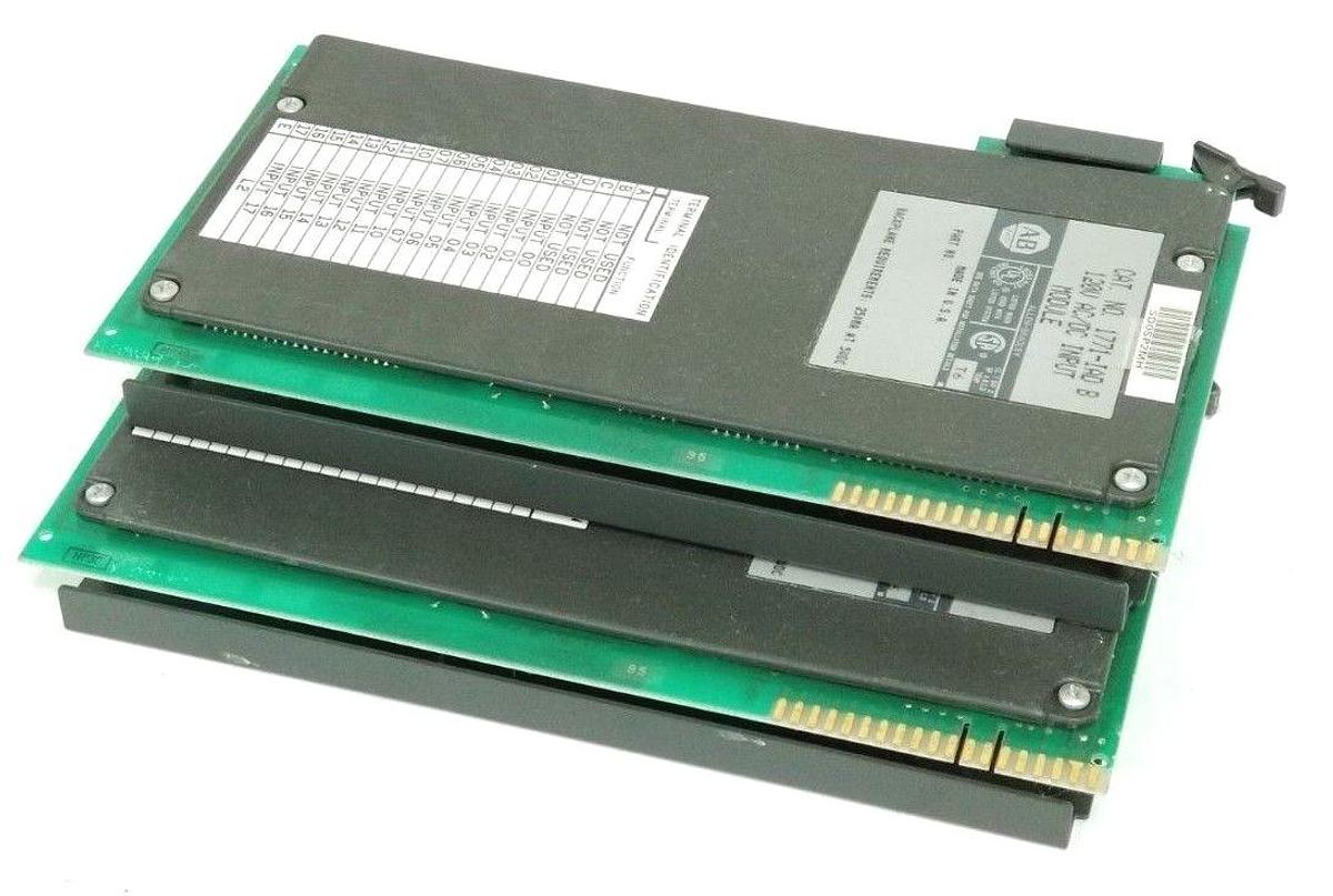 Used LOT OF 2 ALLEN BRADLEY 1771-IAD SER. B INPUT MODULES 1771IAD, SER. B