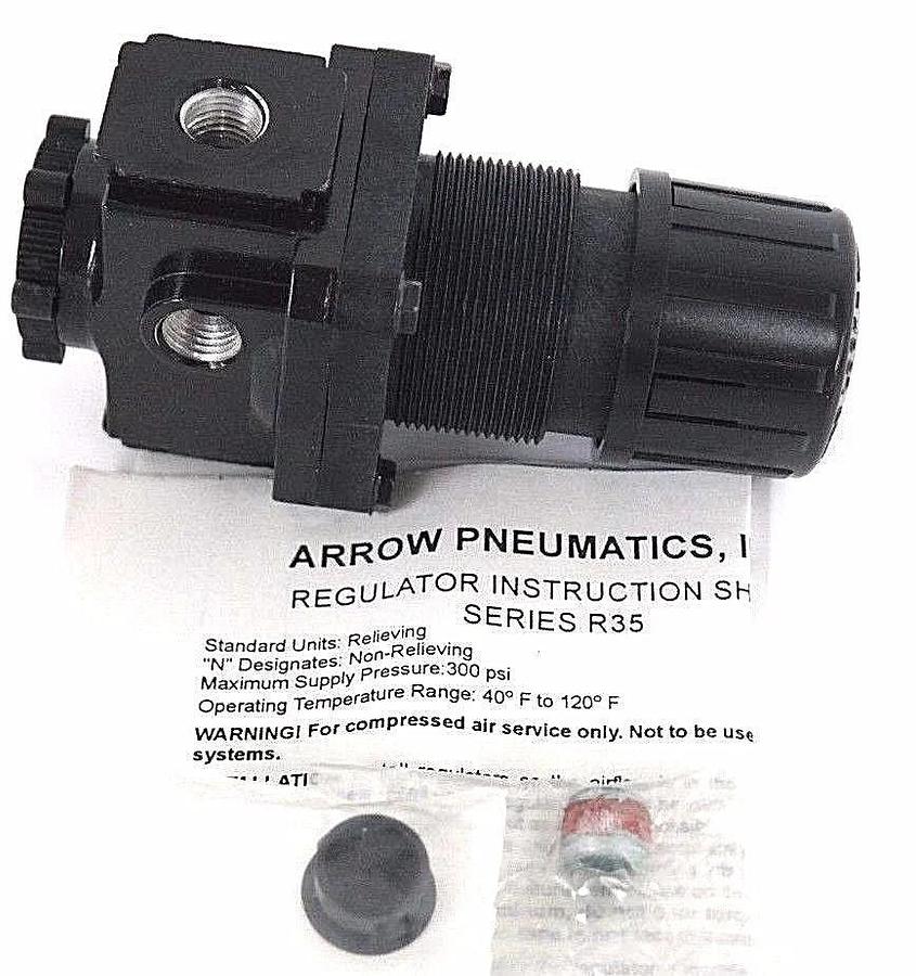 Used NIB ARROW PNEUMATICS R352 1/4 REGULATOR HW X13860