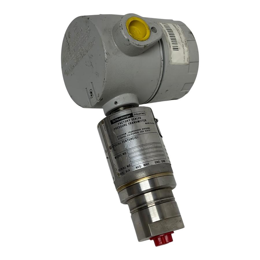 Used Schlumberger Statham PG3000-050-48 Pressure Transmitter 4-20mA 0/050 PSIG