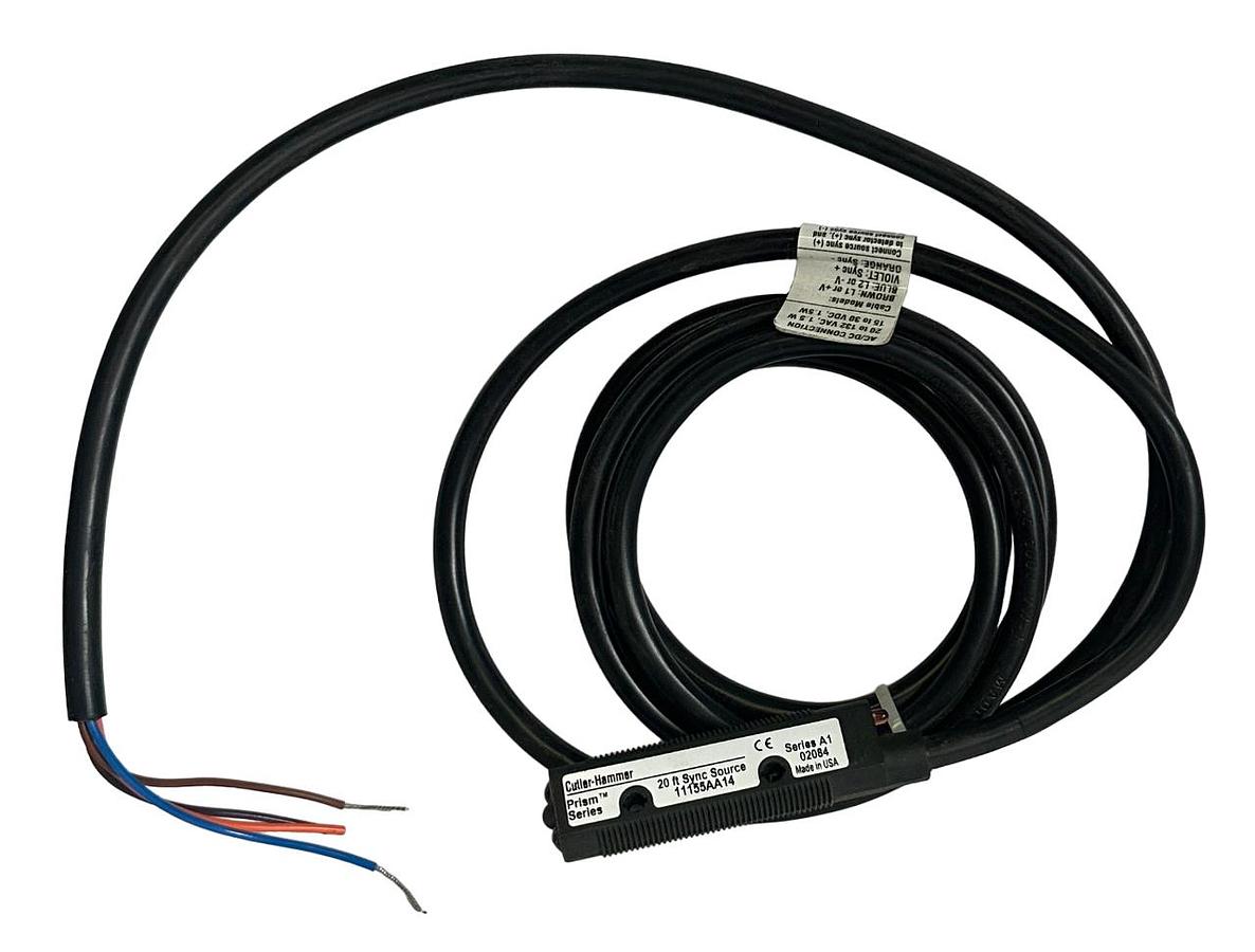 Used NEW EATON CUTLER-HAMMER 11155AA14 /A1 Prism Series PHOTOELECTRIC SENSOR 20FT SYC