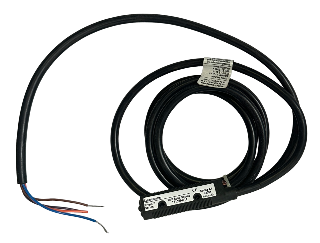 Used NEW EATON CUTLER-HAMMER 11155AA14 /A1 Prism Series PHOTOELECTRIC SENSOR 20FT SYC