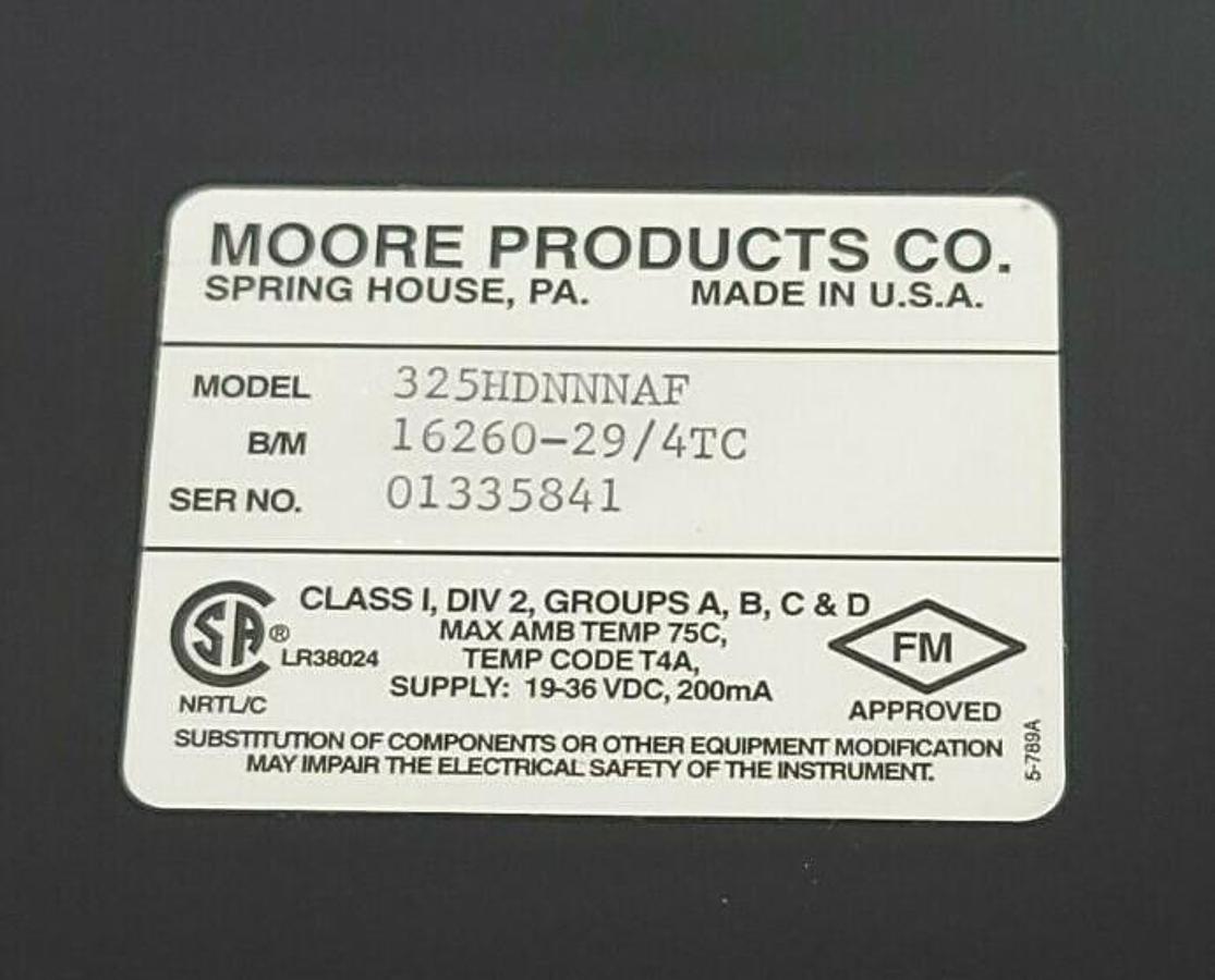 Used NIB MOORE INDUSTRIES 325HDNNNAF UNIVERSAL REMOTE INTERFACE B/M: 16260-29/4TC