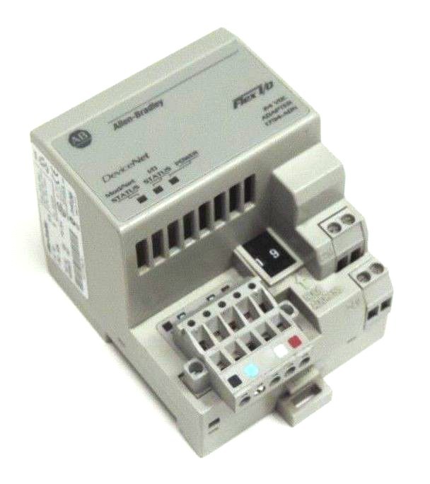Used ALLEN BRADLEY 1794-ADN DEVICENET FLEX I/O 1794ADN, SER. B, REV. A01, 24 VDC