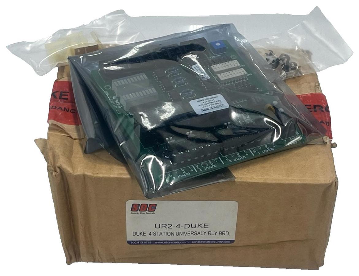 Used SDC UR2-4-DUKE 4-Station Universal Relay Board | Access Control Controller NSMP