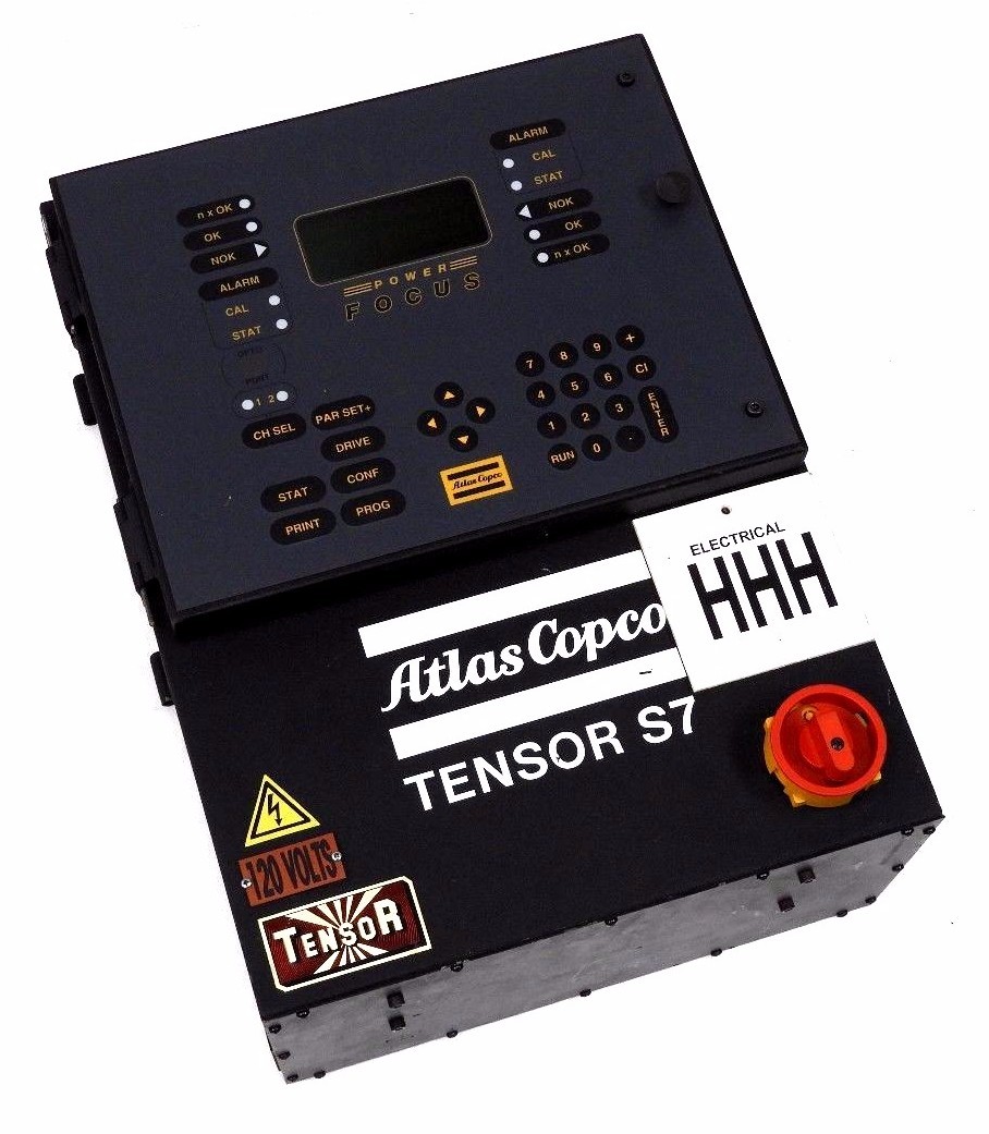 Used ATLAS COPCO POWER FOCUS 2101-57-115R TENSOR CONTROLLER 200W, 100-120VAC, 2101571