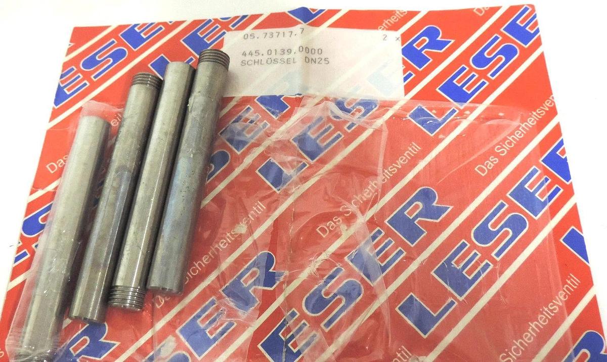 LOT OF 4 NEW LESON 445.0139.0000 SCHLOSSEL ND25, 05.73717.7, 3-1/2'' LENGTH