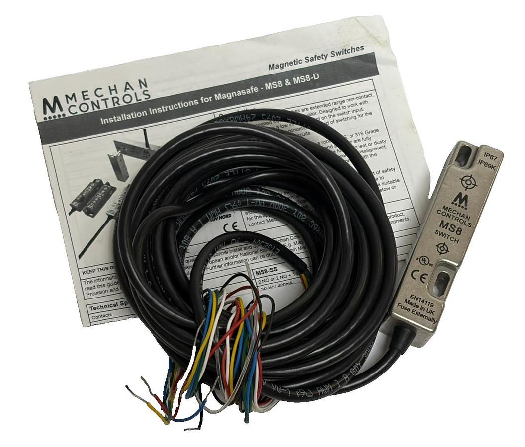 Mechan Controls MS8 Stainless Steel Safety Switch EN14119 Manual