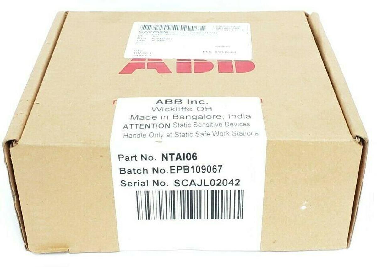 Used FACTORY SEALED ABB NTAI106 I/O TERMINATION MODULE