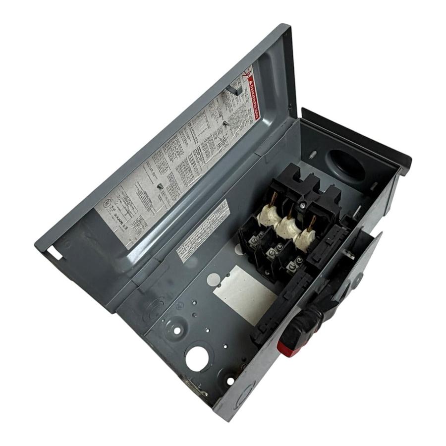 Used Square D HU361RB Heavy Duty Non-Fusible Safety Switch 30A 600V NEMA 3R