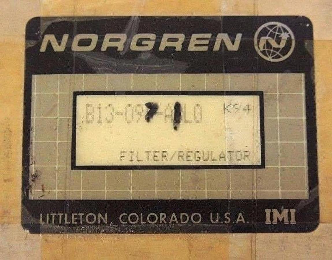 NIB NORGREN B13-097-A1L0 REGULATOR VALVE 250 PSI, B13097A1L0