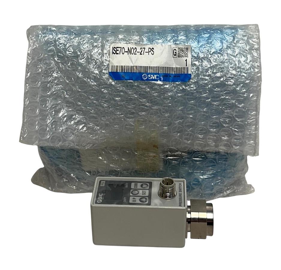 Used SMC ISE70-N02-27-PS / ISE70N0227PS Digital Pressure Switch ISE70/75 12-24V NSMP
