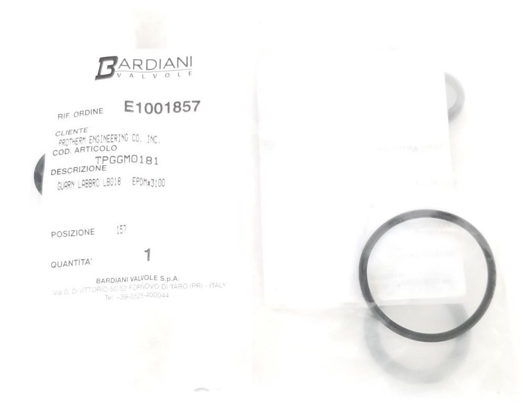LOT OF BARDIANI VALVOLE O-RINGS TPJGM03106, RALGA018, RAAGM4187, TPGGM0181