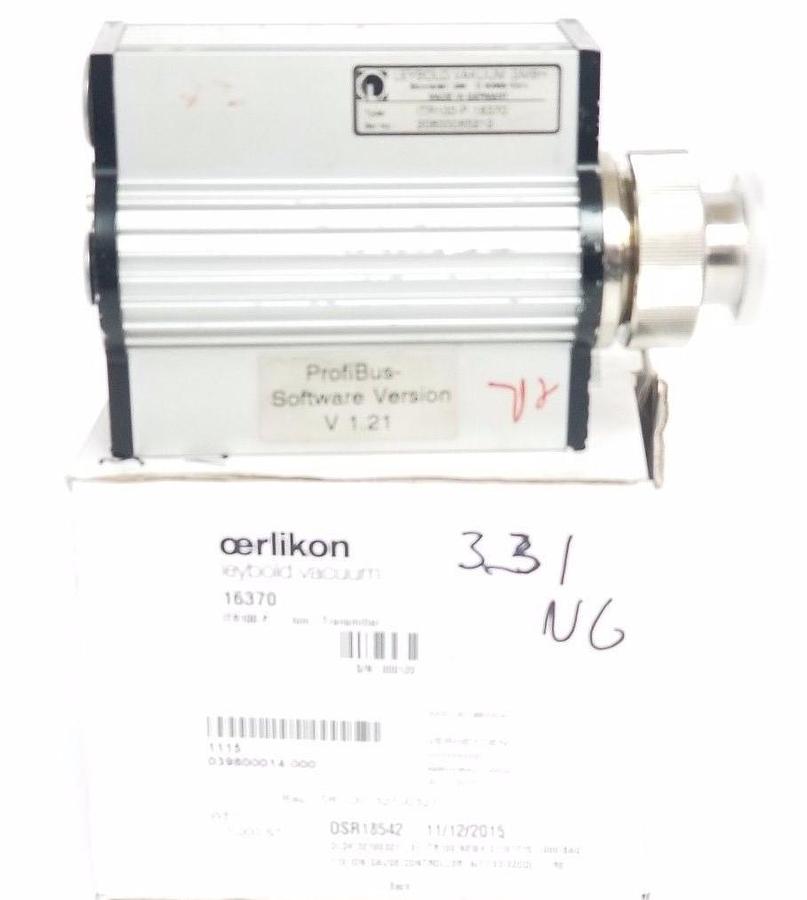 Used LEYBOLD VAKUUM IRT100-P 16370 IONI-TRANSMITTER IRT100P (FOR PARTS)