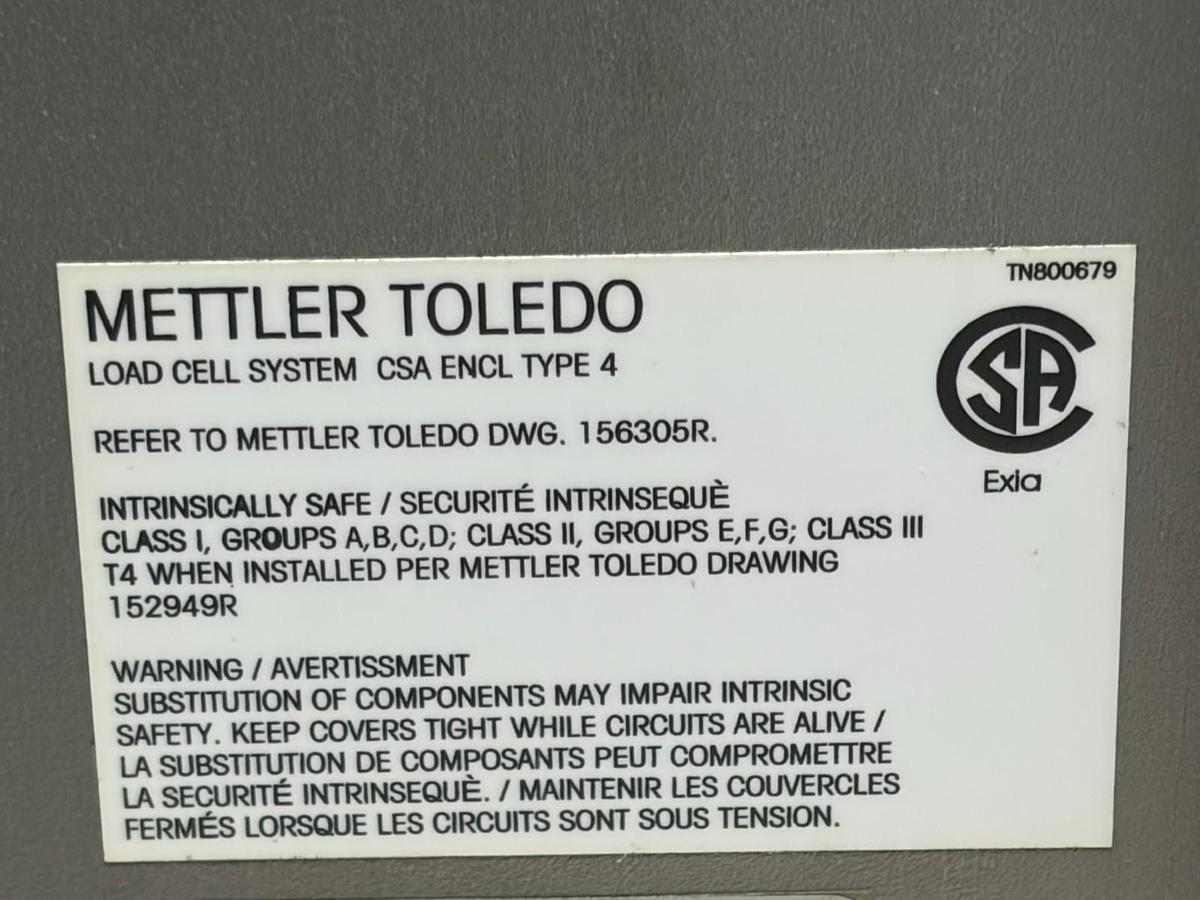 Used Mettler Toledo HD100SR Heavy Industrial 250 lb Bench Scale Base Stainless