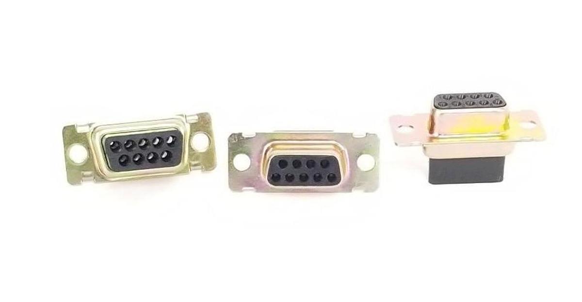 Used LOT OF 3 NEW GENERIC 9 PIN CONNECTORS