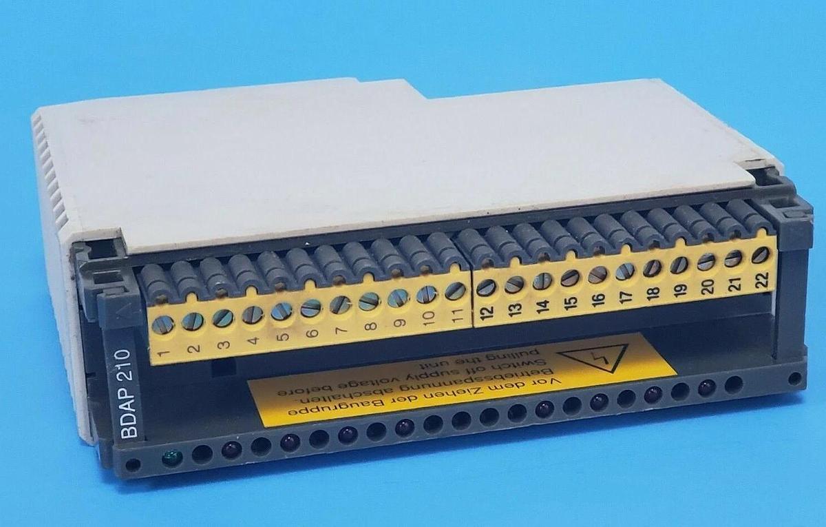 Used AEG / MODICON AS-BDAP-210 OUTPUT MODULE 8PT 24-230VAC BDAP-210 ASBDAP210 REV. D