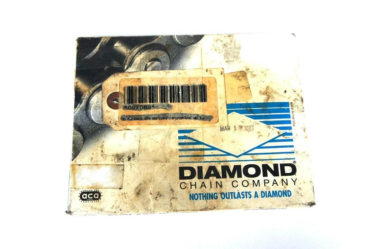 Used NIB DIAMOND X-1282-010 RIVETED ROLLER CHAIN ANSI # 35