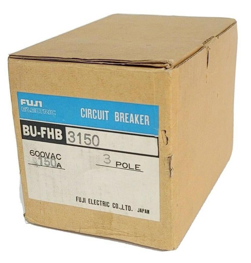 Used NIB FUJI ELECTRIC BU-FHB3150 CIRCUIT BREAKER BUFHB3150 600VAC 150A 3P