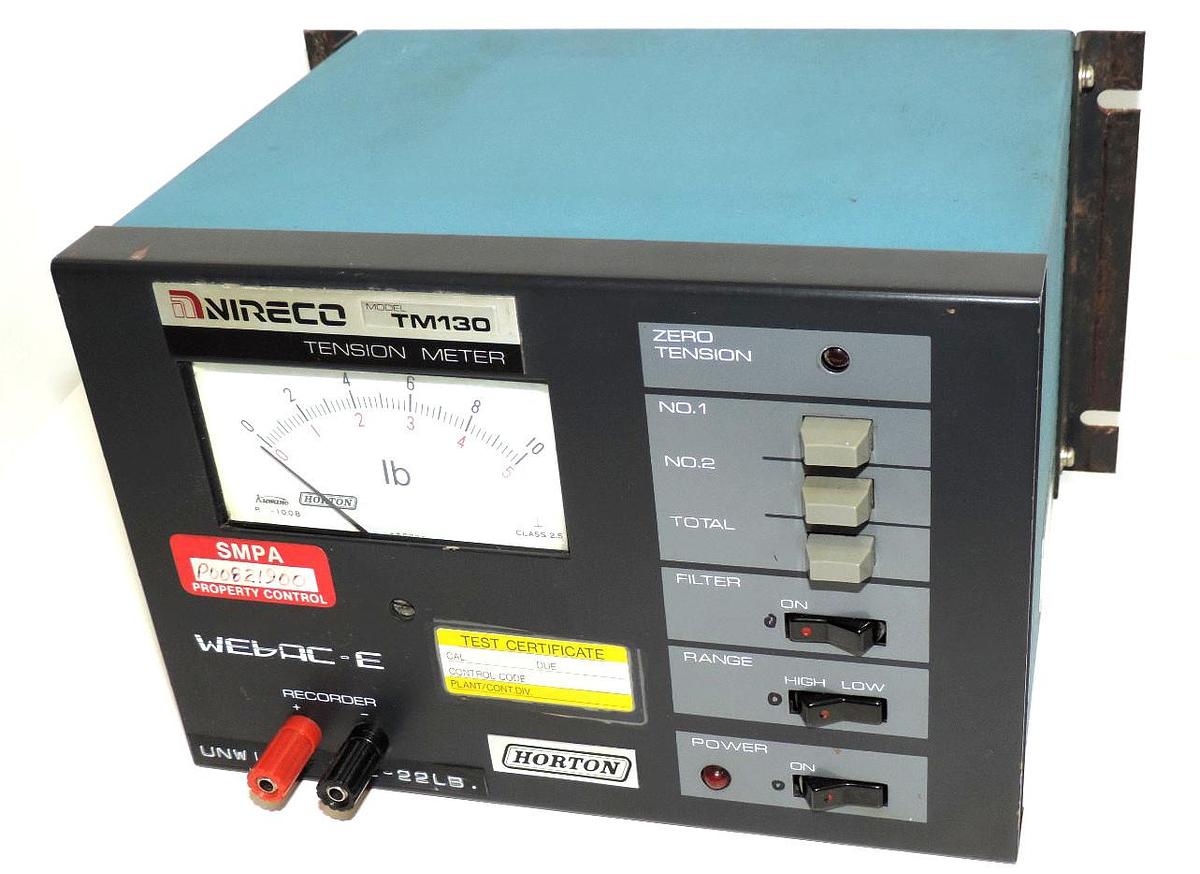 Used HORTON NIRECO TM130 TENSION METER ANALOG