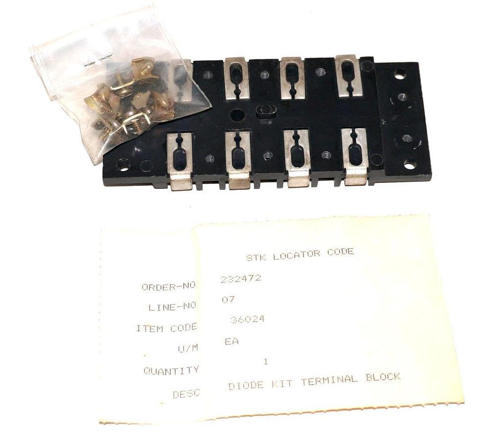 Used CM HOIST 232472 DIODE KIT TERMINAL BLOCK 36024