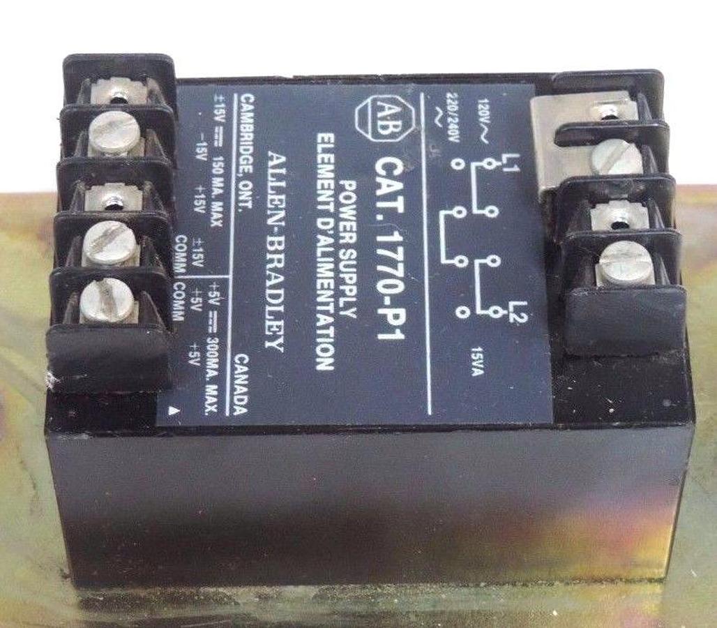 Used ALLEN BRADLEY 1770-P1 POWER SUPPLY 15AMP 120-240V 1770P1