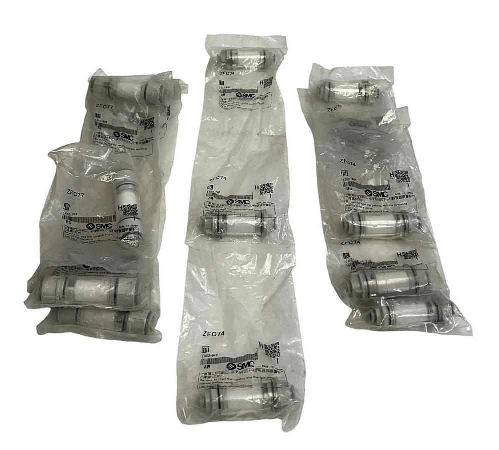 Used 15 SMC ZFC74 / ZFC77 INLINE AIR FILTERS ZFC SERIES ONE-TOUCH FITTING NSFS
