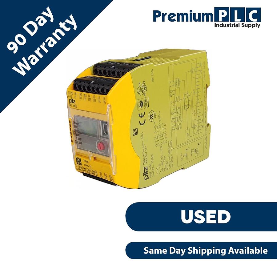 Used USED PILZ PNOZ-MM0P / 772000 SAFETY RELAY 24VDC DIN-RAIL PN0ZMM0P