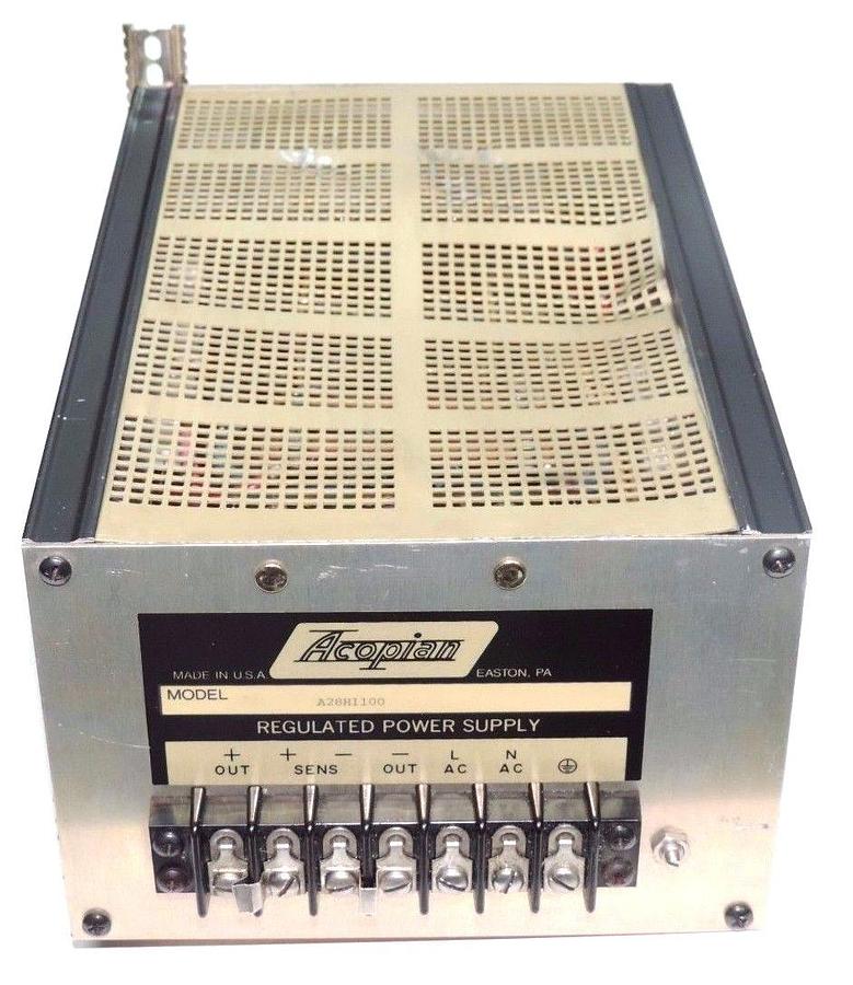 Used ACOPIAN A28H1100 REGULATED POWER SUPPLY