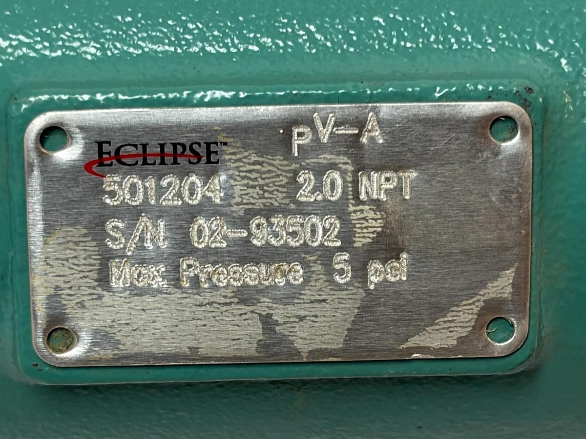 Used Eclipse PV-A 501204 2" NPT Butterfly Control Valve Gas Air Adjustable Levers New