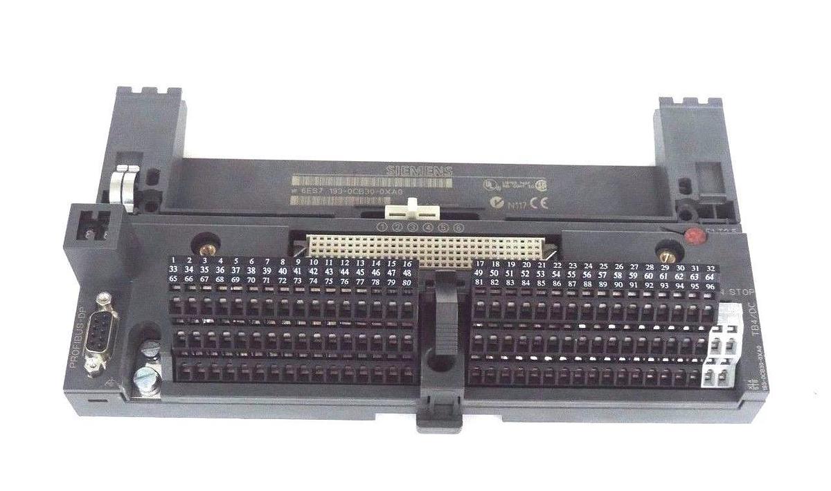 NEW SIEMENS 6ES7-193-0CB30-0XA0 BLOCK TERMINAL ET200B TB4/3 3W SPRING 32CH