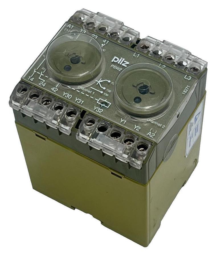 Used PILZ PSWZ 24VAC Safety Relay Pswz X1P 24VAC 2n/o 751104 Dual Channel E-Stop