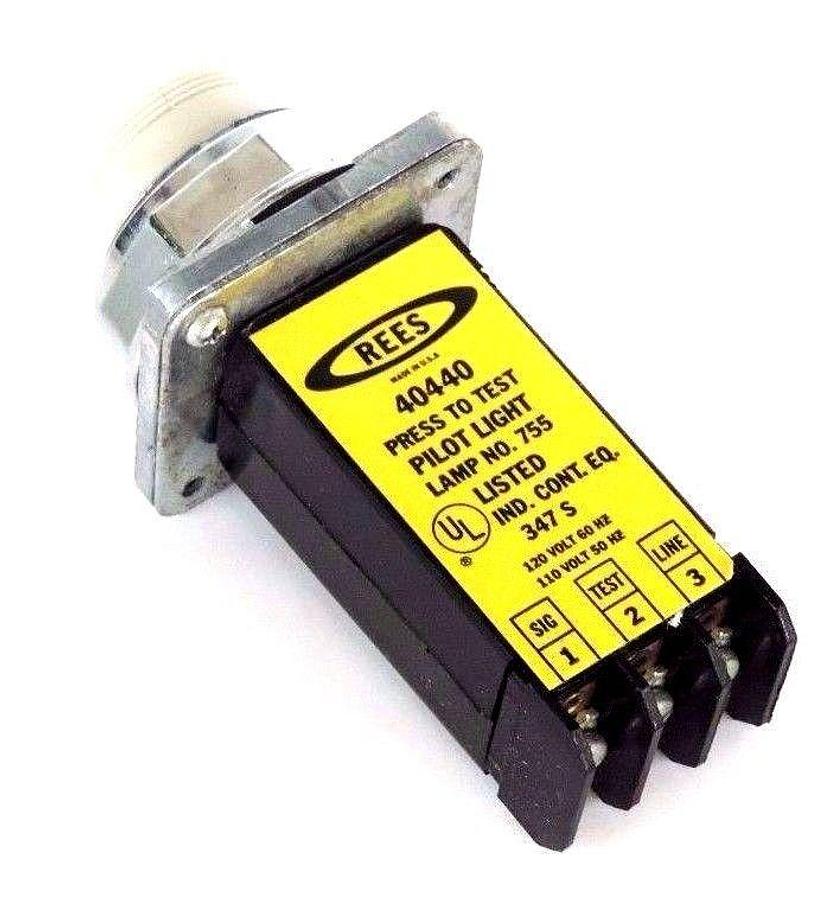 Used NIB REES 40440-000 STD PILOT LIGHT LAMP NO 755 40440000
