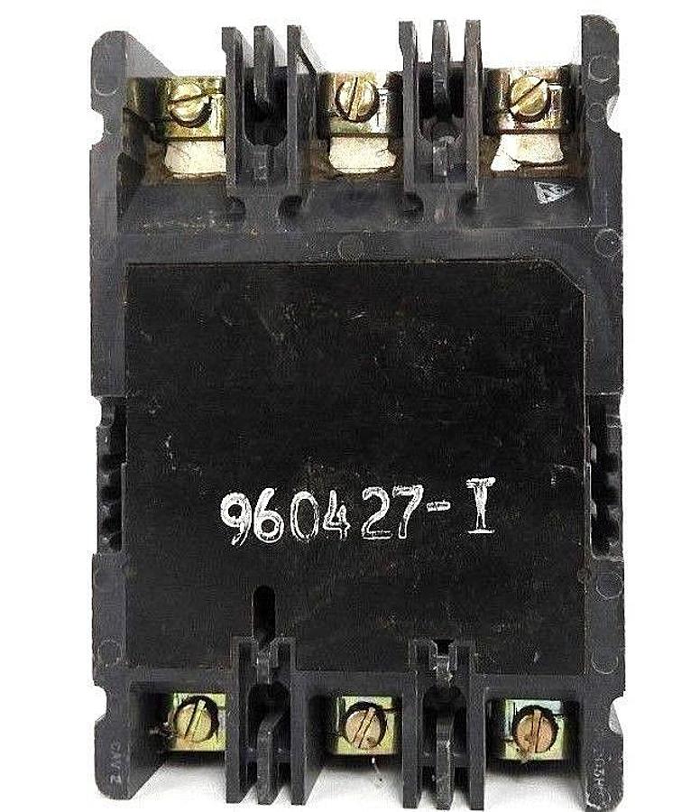 Used WESTINGHOUSE HMCP015E0C CIRCUIT BREAKER STYLE: 6638C14G07, SER. C, 15AMP, 3-POLE