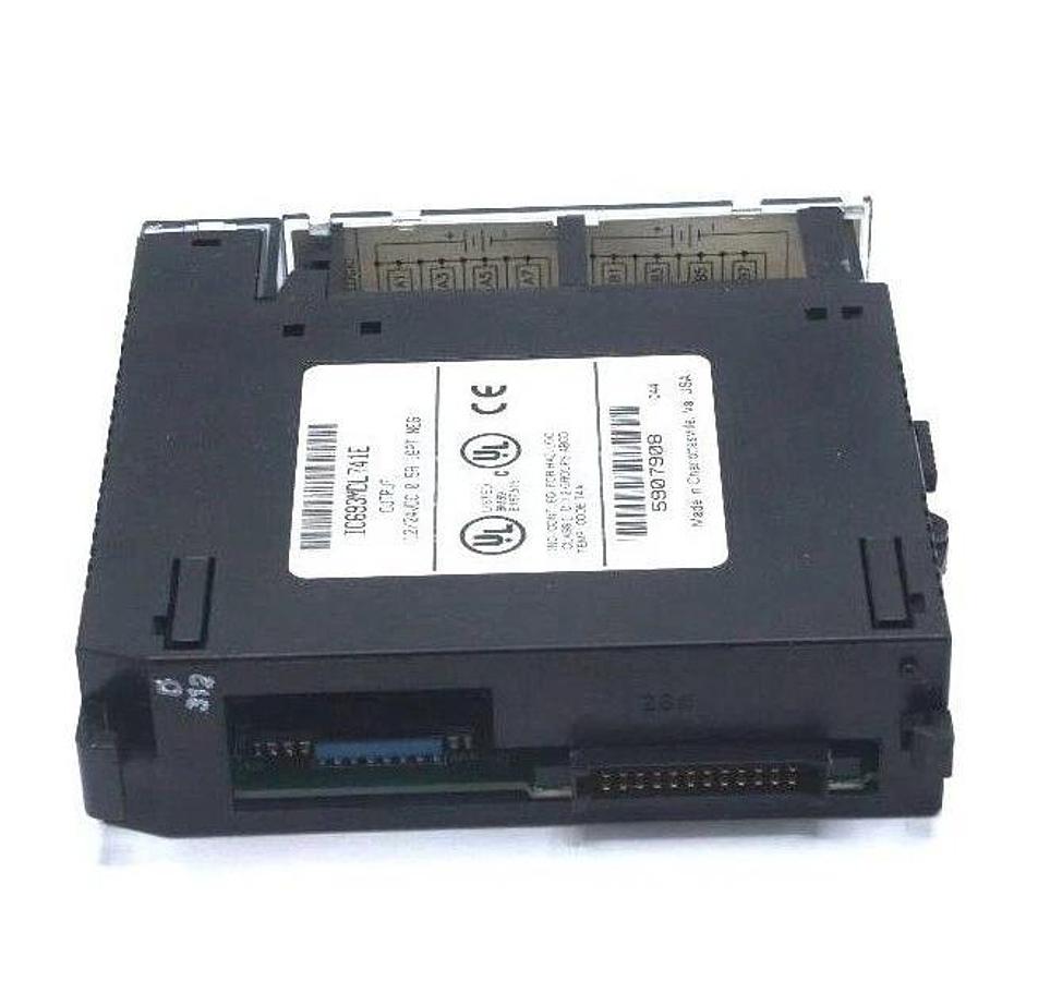 Used GE FANUC IC693MDL741E OUTPUT MODULE 12/24VDC, 0.5A, 16PT NEG