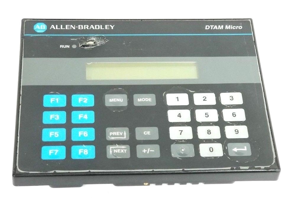 Used ALLEN BRADLEY 2707-M232P3 DTAM MICRO OPERATOR INTERFACE SER. D, REV. A MFG: MT7F