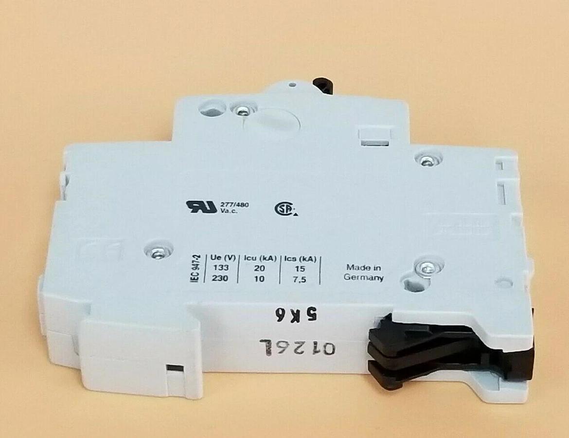 Used ABB S201-K6 CIRCUIT BREAKER, 1AMP, 230/400VAC, 1POLE, S201K6A
