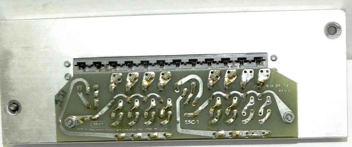 Used ISSC 340C-SDP PC BOARD MODULE 115VAC, W/ B-16-09-037 REV. C BOARD ESC-1