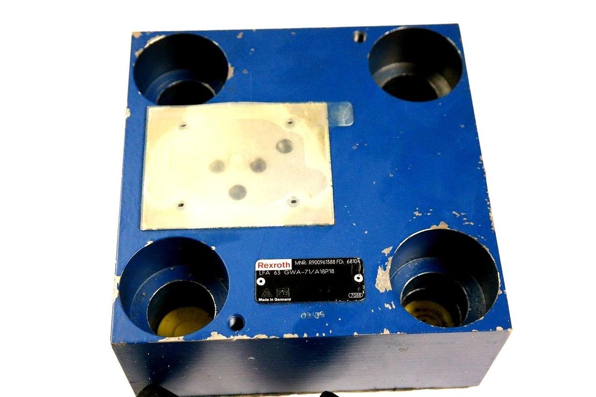 Used REXROTH LFA63GWA-71/A18P18 HYDRAULIC CARTRIDGE VALVE R900961388 NEW