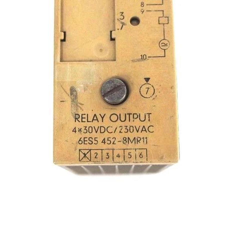 Used SIEMENS 6ES5-452-8MR11 SIMATIC S5 MODULE D OUT S5 452 4REL 30VDC/230VAC