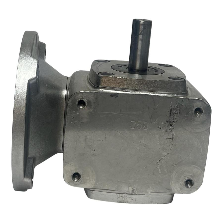 Used Boston Gear SSF715-30K-B5-JS1 Stainless Steel Right Angle Gear Reducer 30:1 New