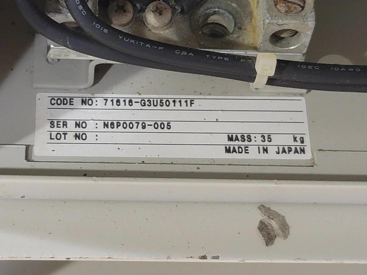 Used OMRON CIMR-G3U5011 SYSDRIVE 3G3IV INVERTER 3-PHASE AMPS: 21 W/ JVOP-100
