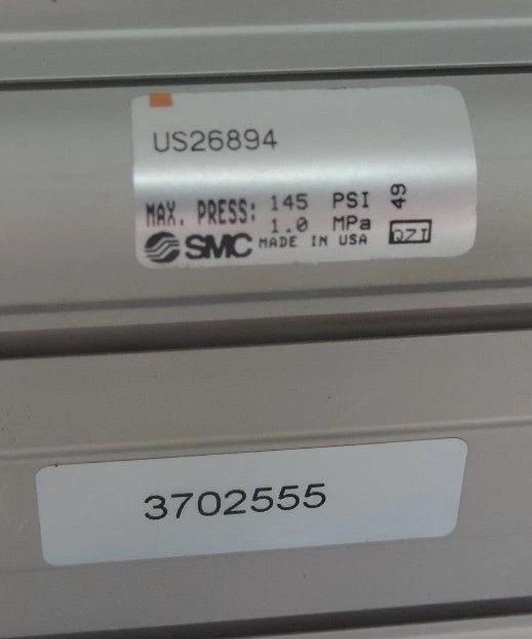 NEW SMC US26894 AIR CYLINDER MAX PRESS: 145 PSI