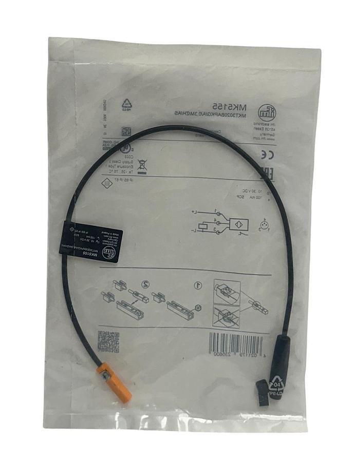 Used 2 IFM MKT3020BAPKG/A/0,3M/ZH/AS / MK5155 T-SLOT CYLINDER SENSORS 10-30VDC NSFS